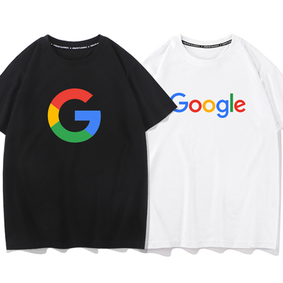 谷歌Google周边短袖geek极客程序员工程师T恤男搜索引擎编程衣服