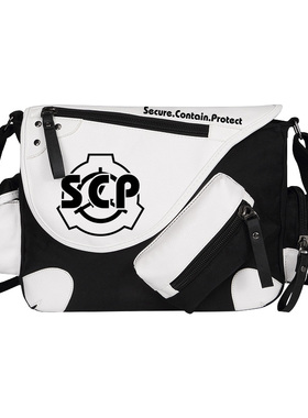 SCP基金会周边斜挎包 中二病者联盟 动漫二次元男女书包单肩背包