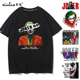 秀洛DC小丑联名衣服潮牌欧美风春夏痛衣纯棉大码 t恤短袖 男tee