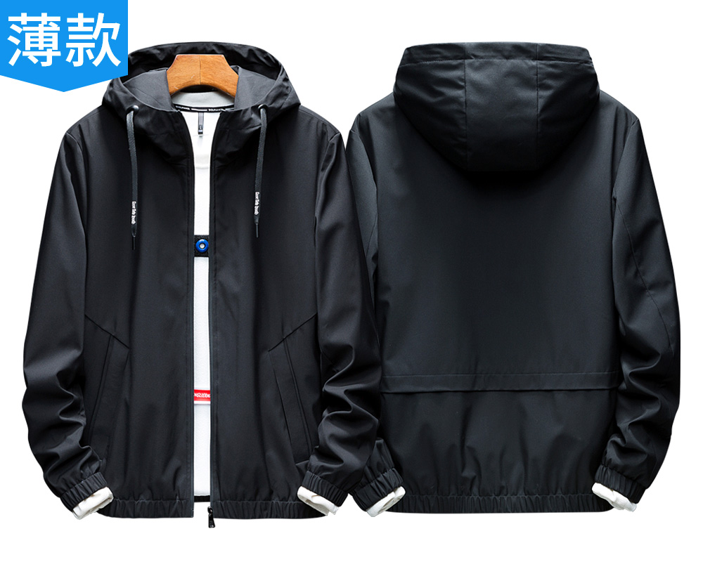 秀洛夹克外套男宽松ins潮春秋衣服黑色灰色潮流修身夹克