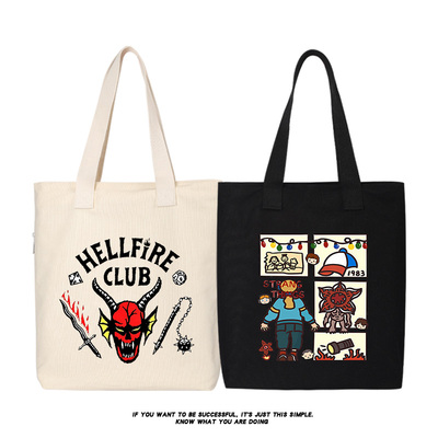 怪奇物语周边 美剧Stranger Things 高颜值补习包 手提袋 手拎包