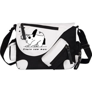 秀洛动漫二次元男女电次早川秋单肩包斜挎包书包链锯人周边电锯人
