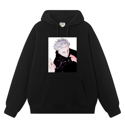 咒术回战五条悟卡通动漫连帽卫衣