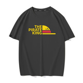 秀洛草帽动漫卡通二次元 纯棉短袖 T恤男女情侣体恤上衣海贼王