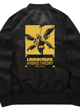 秀洛林肯公园衣服LINKIN PARK乐队古着vintage周边秋冬外套卫衣男