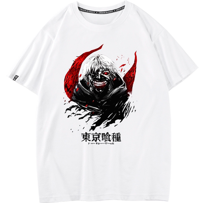 秀洛东京食尸鬼喰种T恤金木研短袖董香周边联名二次元衣服体恤