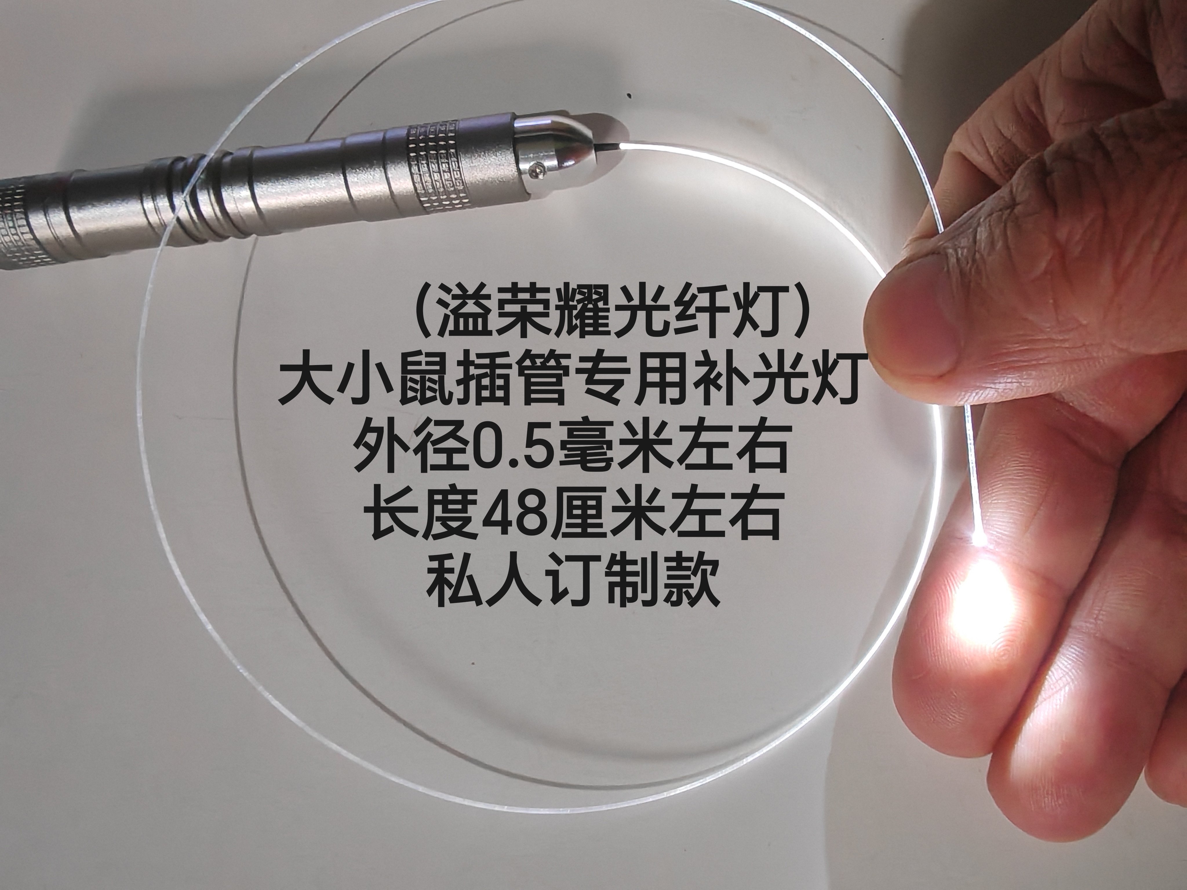 溢荣耀光纤照明灯 科研实验辅助光源 外径长度可定制 极细冷光源