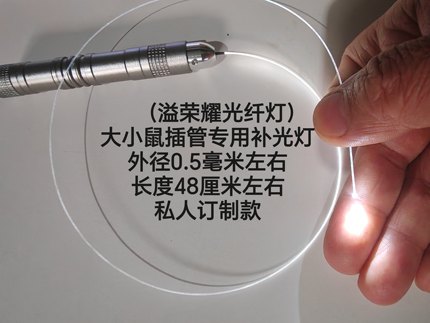 溢荣耀光纤照明灯 科研实验辅助光源 外径长度可定制 极细冷光源
