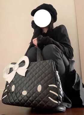 HelloKitty大容量托特包女通勤百搭购物收纳包可爱蝴蝶结手提包包