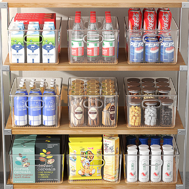 厨房收纳盒橱柜内锅铲锅盖架置物架下水槽整理盒抽拉家用储物盒子