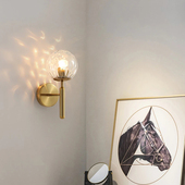 北欧玻璃壁灯创意个性 现代简约卧室床头客厅阳台玄关过道灯书房