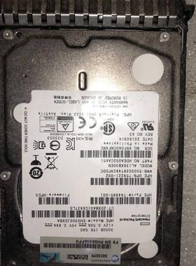 ●GeFeng●惠普300GB 15K SAS服务器硬盘EH0300JDXBA 2.5寸硬盘