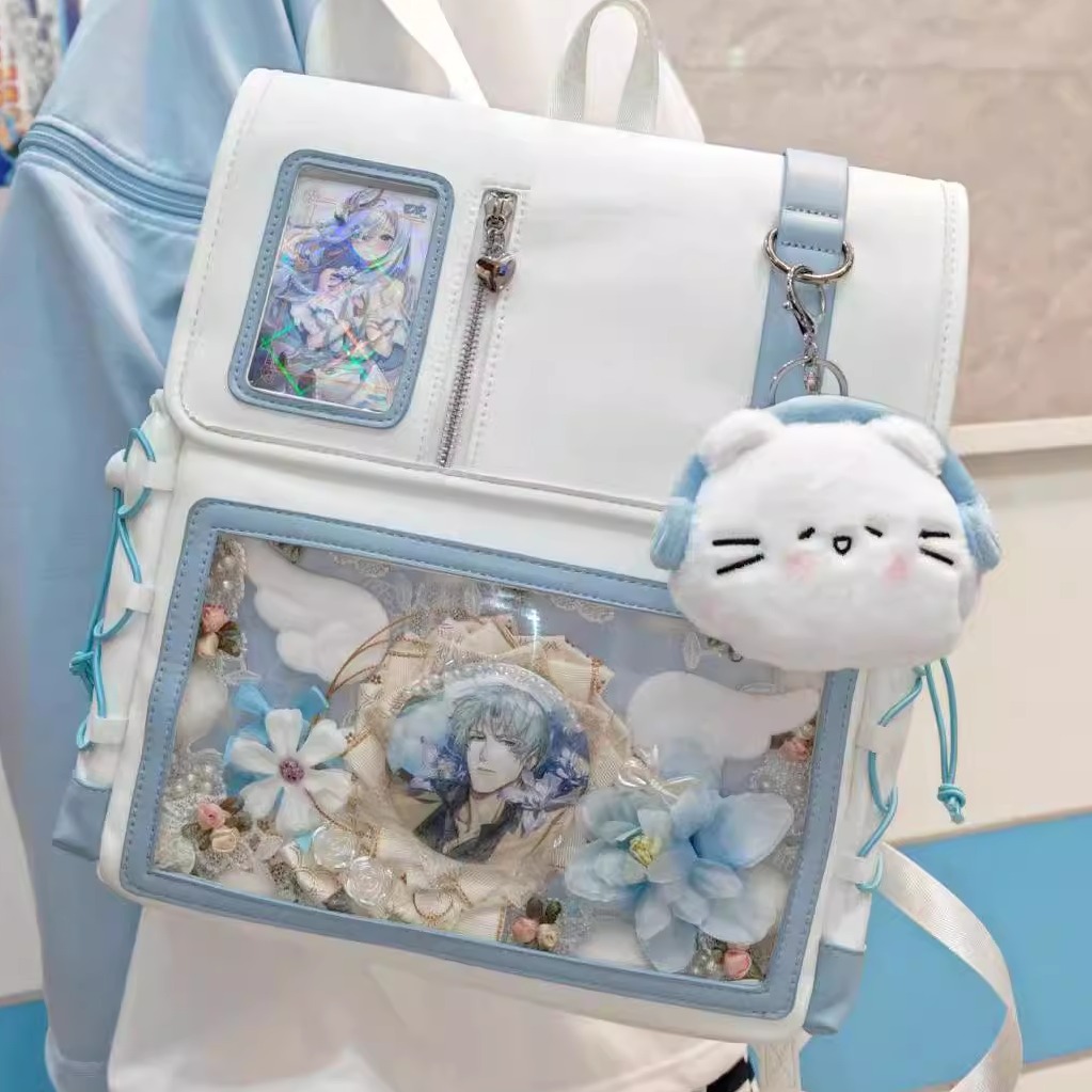 原创设计晴空奶盖双肩背包