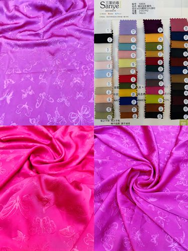 深圳醋酸蝴蝶压花面料知绫纺织