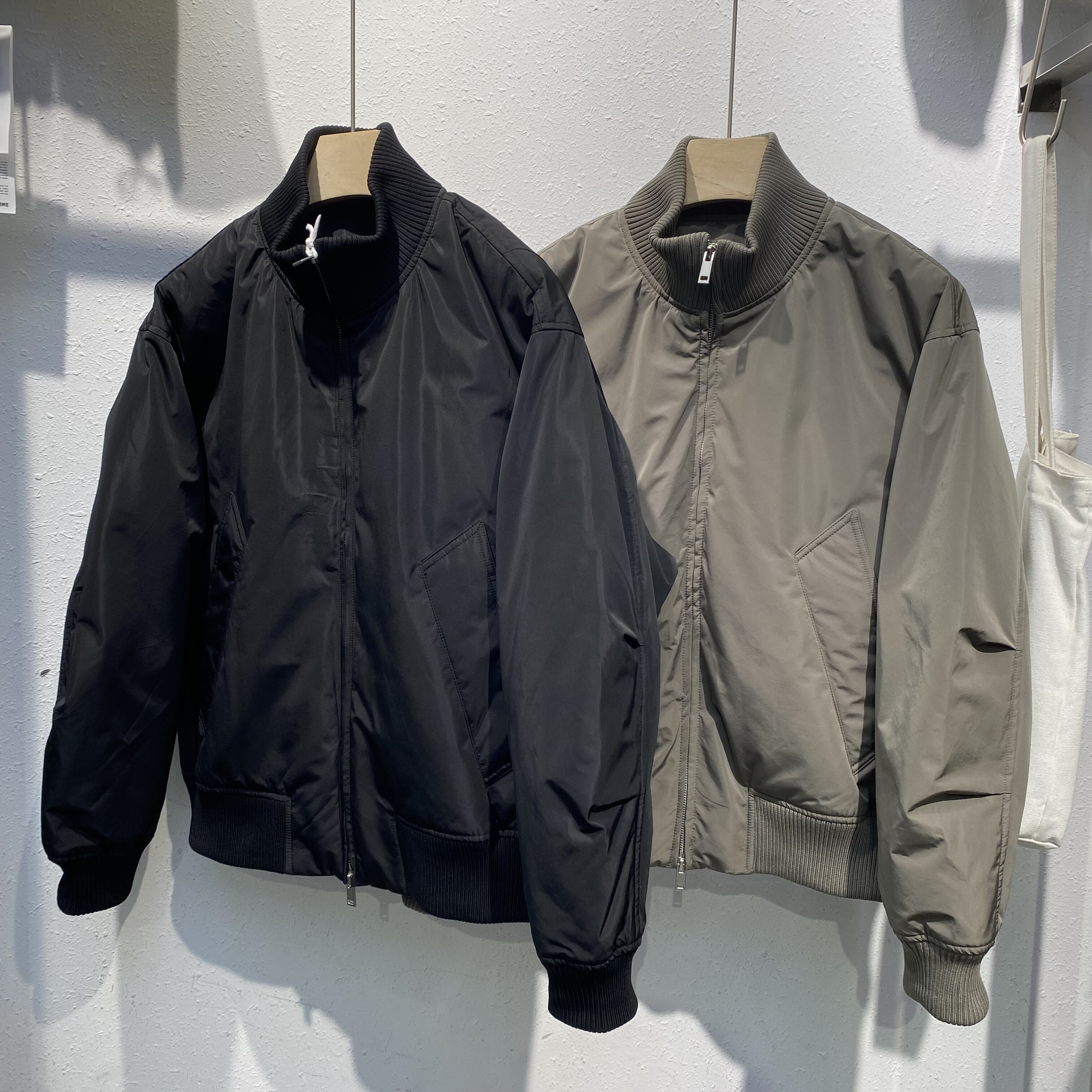 美式复古廓形飞行服夹克羽绒服男生潮牌痞帅炸街90绒立领短款外套
