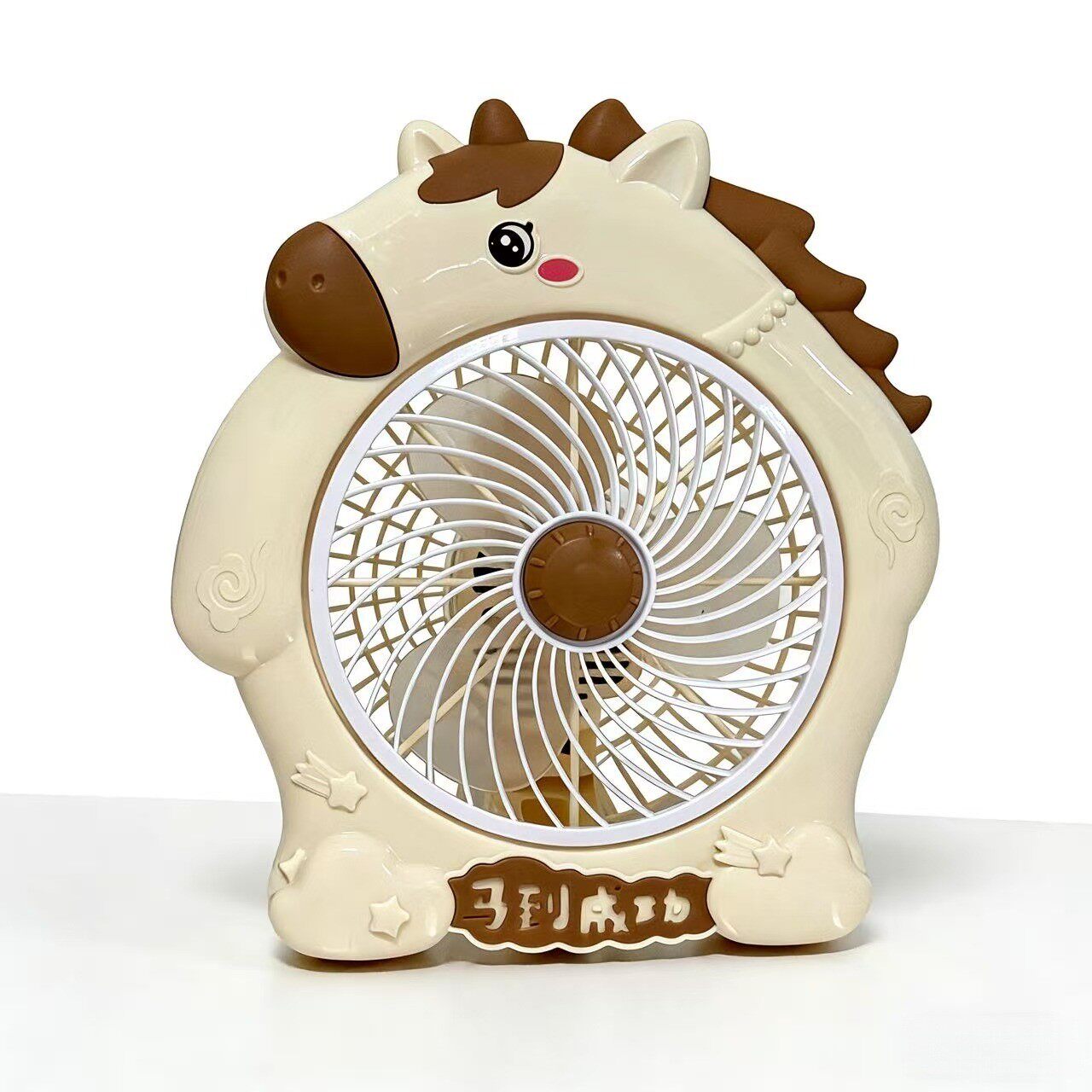 卡通台式风扇小型迷你电风扇学生宿舍床上转页电扇台扇办公室家用