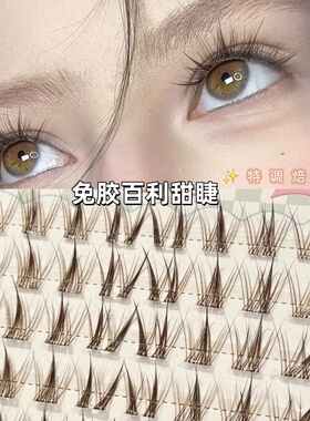 蜜小盒许愿星睫毛免胶无梗百利甜仿真自然嫁接巴斯夫假睫毛