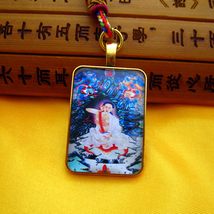 YC23A2新款密勒日巴尊者古金铜合金佛牌项链藏地法会结缘吊坠定制