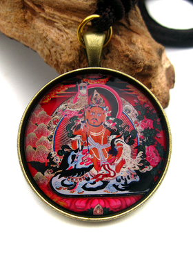 YC6310新款精品财宝天王唐卡佛牌吊坠藏地法会结缘饰品定做图案