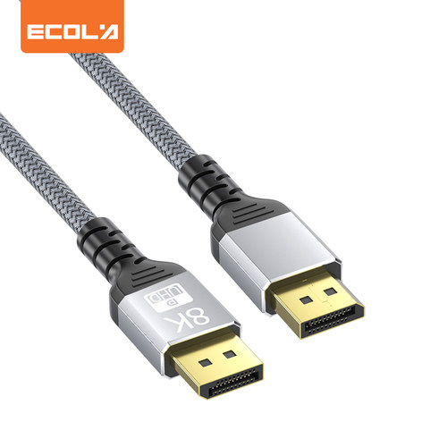宜客莱（ECOLA）DP1.4连接线8K超清 公对公 铝合金壳 全铜线芯