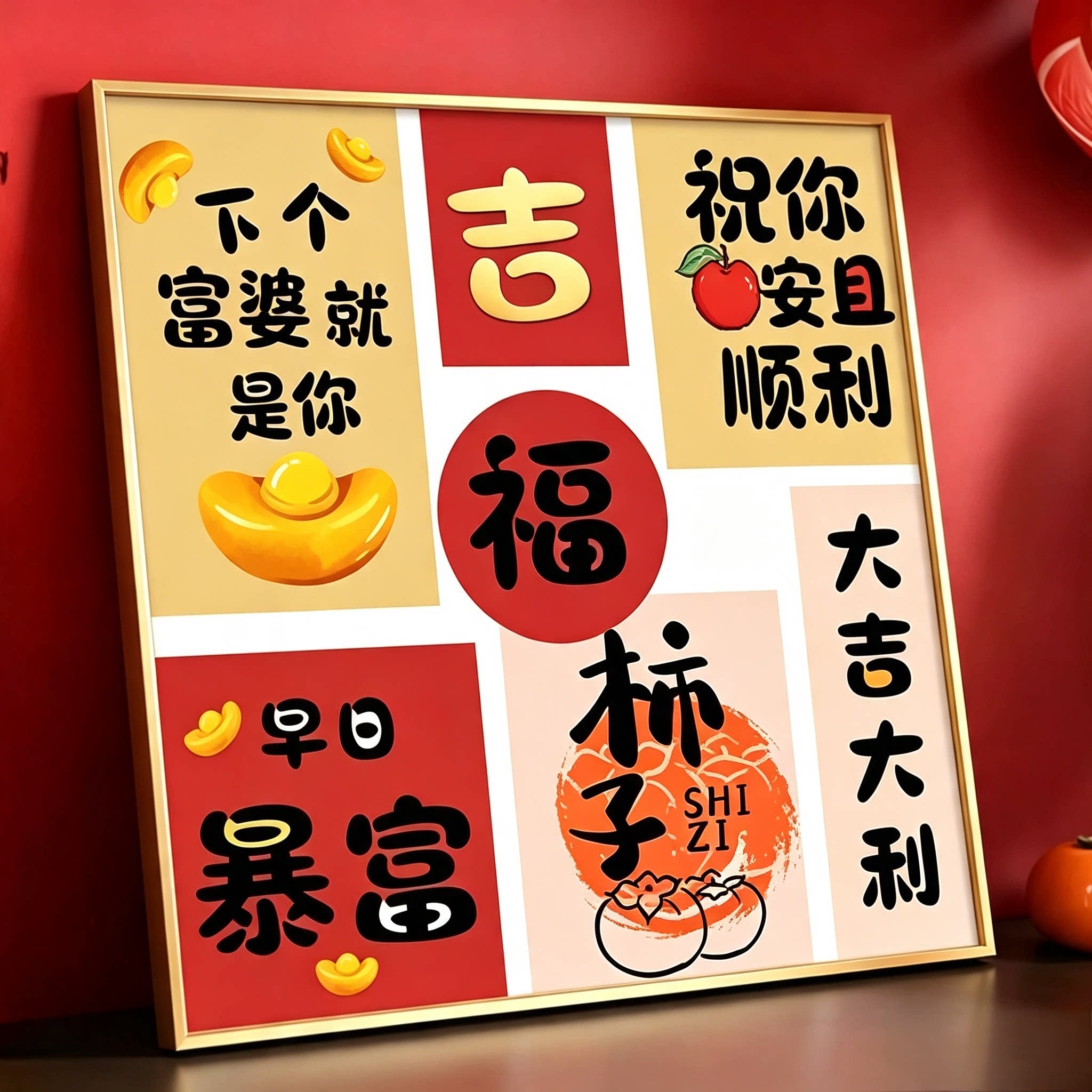 福字十字绣2026新款客厅餐厅卧室办公室高级感寓意好小画福字