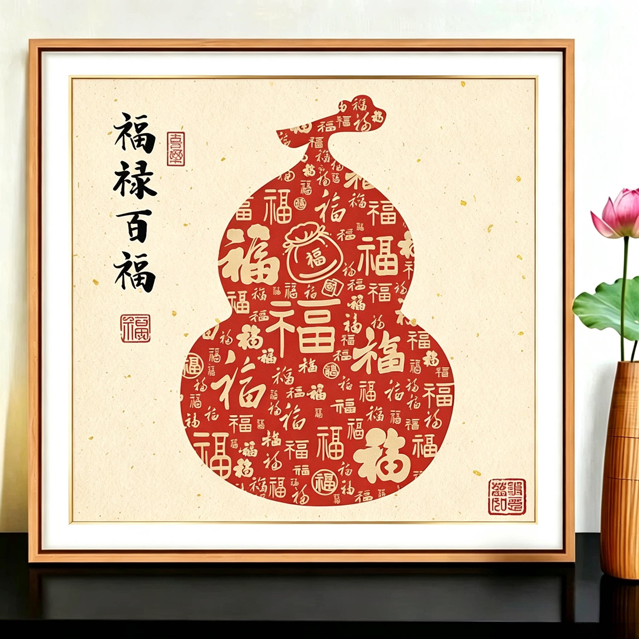 福十字绣2026新款客厅餐厅办公室商铺书房高级小画自己绣寓意好