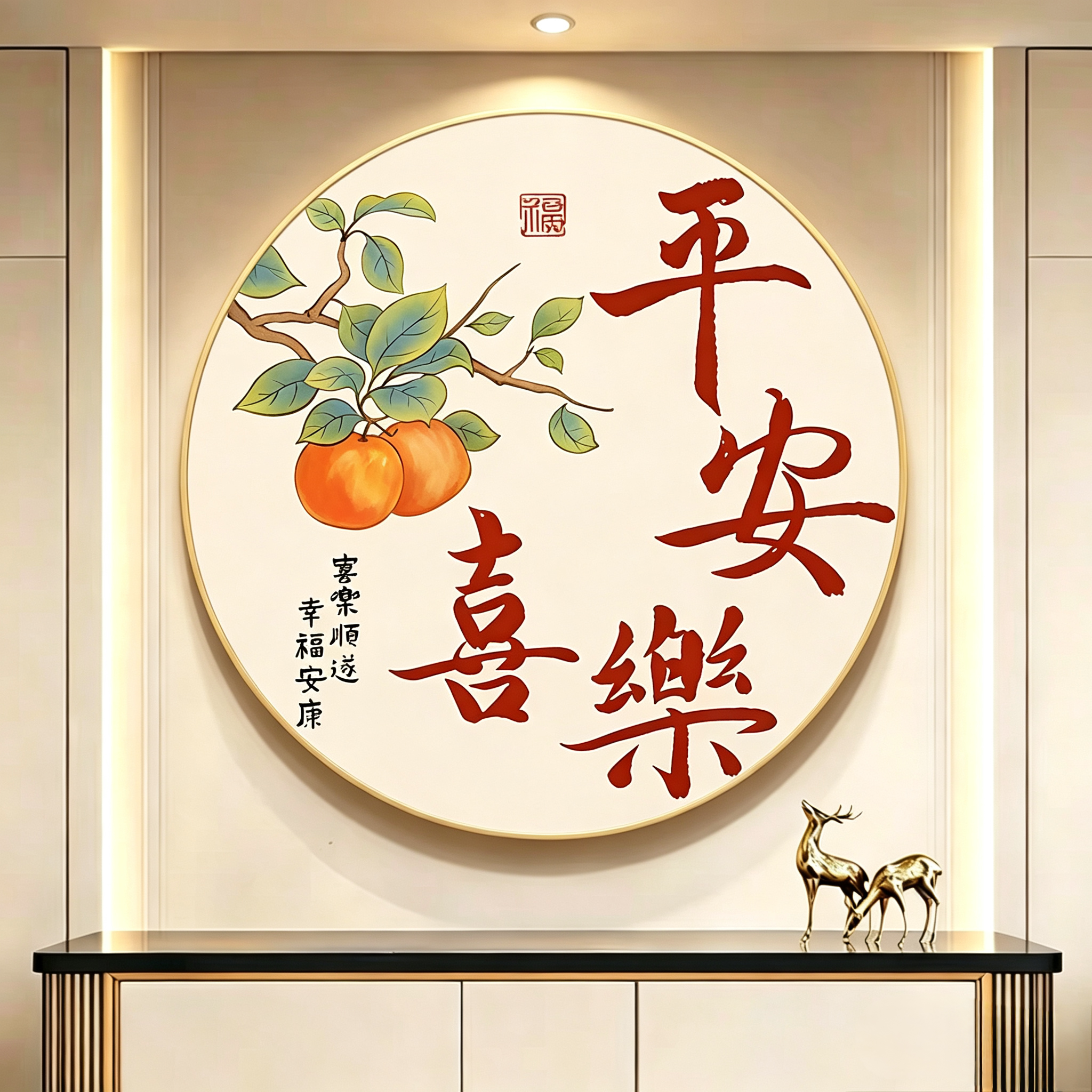 十字绣平安喜乐2026新款客厅线绣手工高级感寓意好材料包事事如意