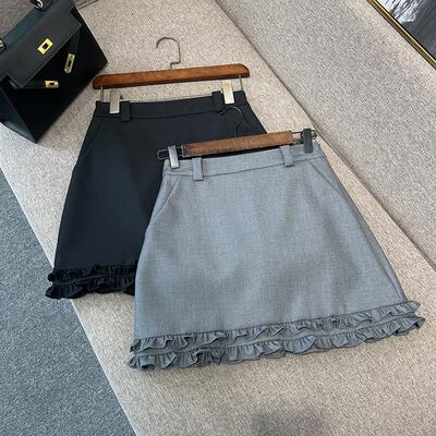 时尚轻奢高端羊毛半身裙