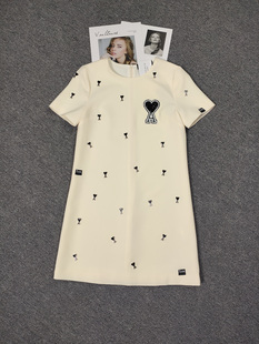 AURORA轻奢高端黑色时尚连衣裙女2024早秋新款休闲收腰a字短裙子