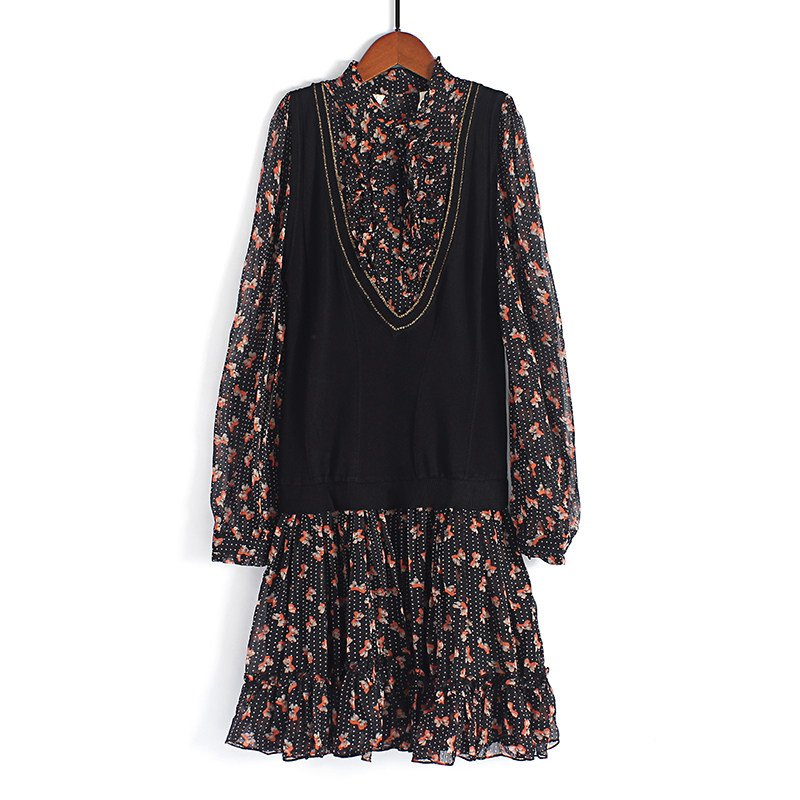 Women's wear fashion temperament Long sleeve Broken flowers False two Dressin the Women's clothing/Boutique , Dress  category - from Buy2taobao.com to provide professional Taobao agent buy service