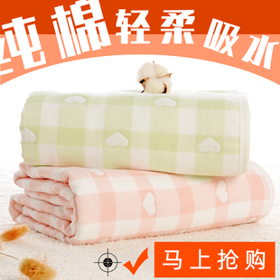婴儿儿童床单浴巾毛巾被纯棉新生儿a类单件纱布春秋夏季 宝宝盖毯
