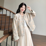 【现货】风提花皮衣两面穿外套8806-P175-K238，女装短外套，2C207