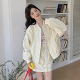 设计感运动休闲棒球服外套短裙两件套女2025春新款韩系小清新套装，女装套装/套裙，2C207