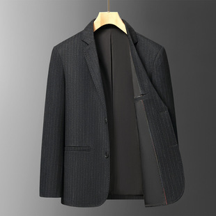 宁波西装男士休闲西服秋冬新款外套中青年高档礼服商务免熨烫西装