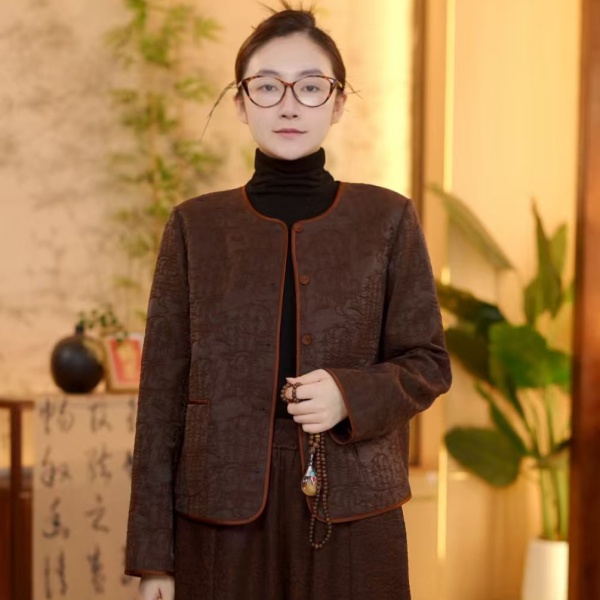 新中式国风 2681821 新款麦穗纹 秋冬款 外套 M53