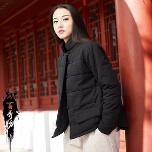 看守所监狱衣专用棉衣女保暖秋季外套女士冬天加厚棉服黑色小棉袄