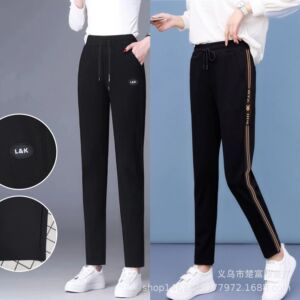 休闲高腰春秋长裤运动裤