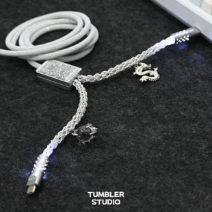 Tumbler studio一拖二航插线一出二键盘线磁轴键盘线8K键盘线