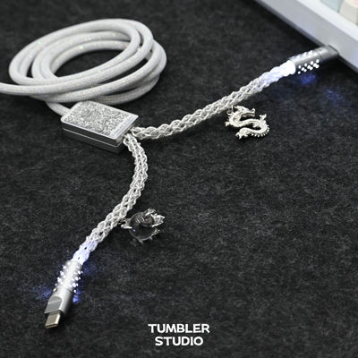 Tumbler studio一拖二航插线一出二键盘线磁轴键盘线8K键盘线