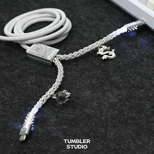 Tumbler studio一拖二航插线一出二键盘线磁轴键盘线8K键盘线