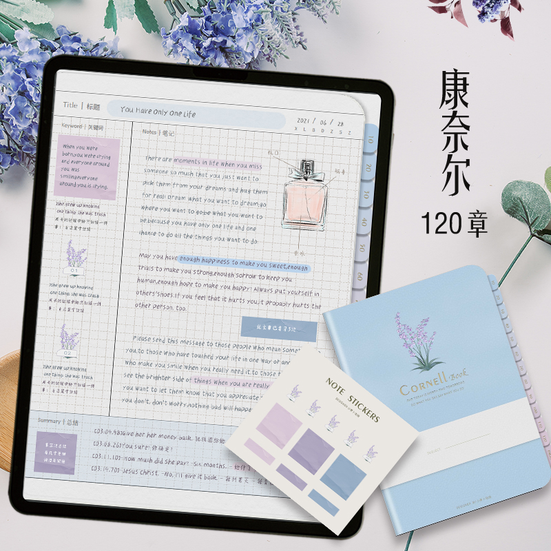 goodnotes笔记模板考研学习英日语ipad电子手账notability康奈尔