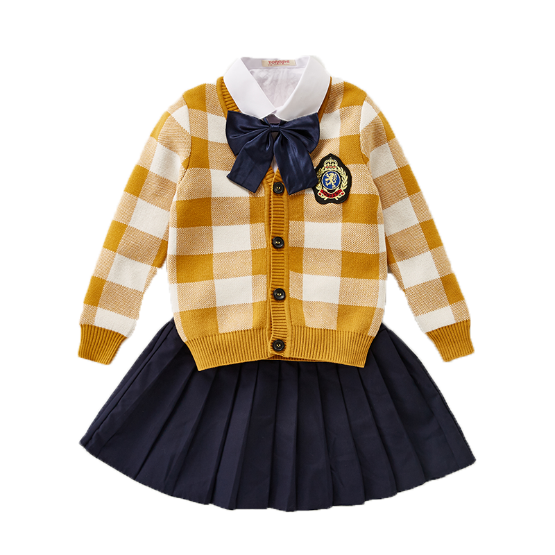 童狮时尚格子校服班服园服