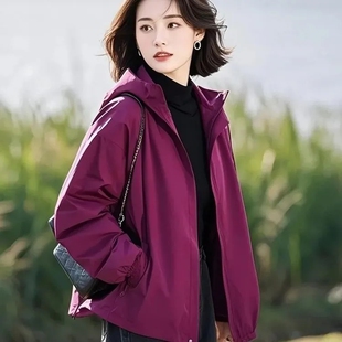 2026超火小个子超好看休闲设计感小众独特漂亮梅子色外套女早春季