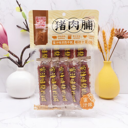 淳风派蜜汁味猪肉脯肉干肉片熟肉制品网红办公休闲零食开袋即食