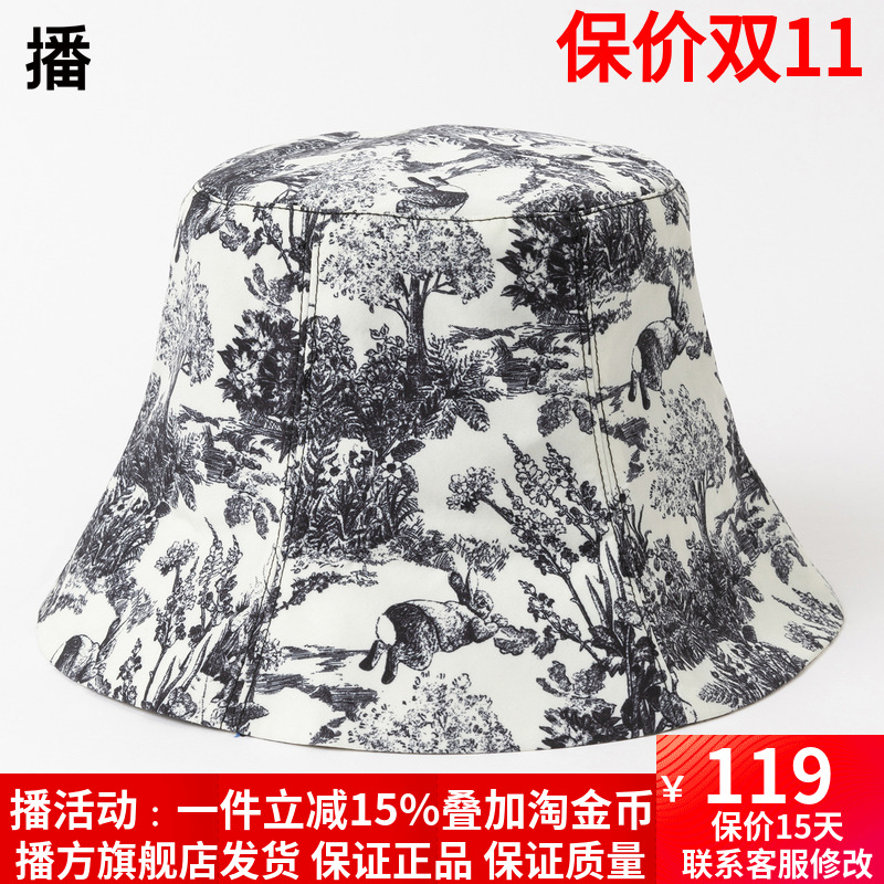 百搭逛街休闲平顶短檐盆帽渔夫帽