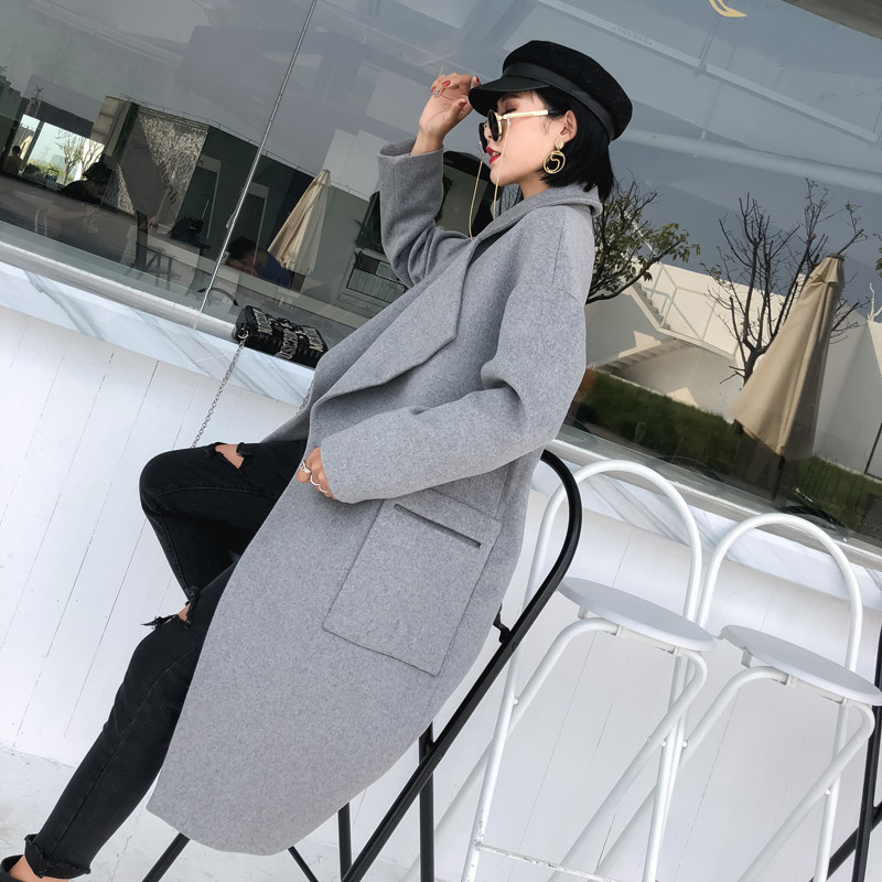 外套女新款2024爆款时尚洋气呢子直筒型羊绒大衣秋冬高级感西装