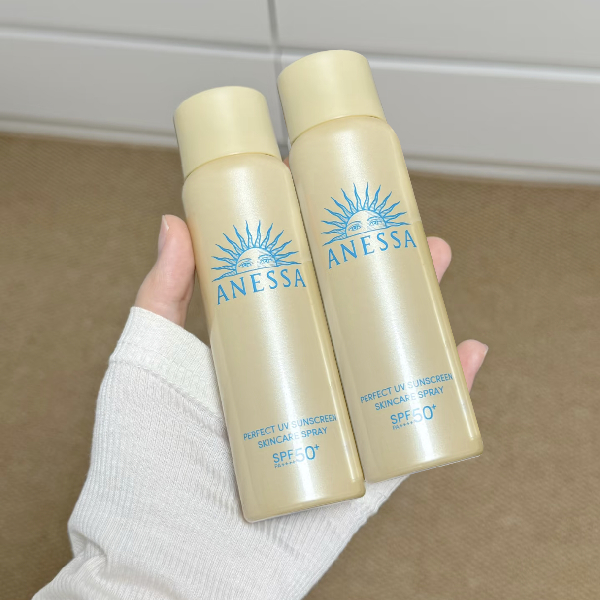 【保税】清仓特价！24年新版安耐晒安热沙防晒保湿喷雾60g