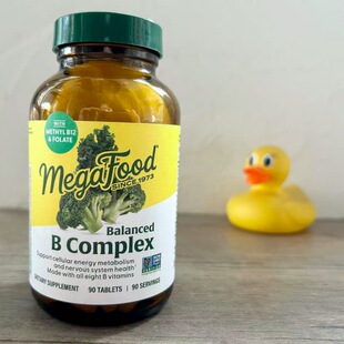 90粒装 MegaFood vb28.01 B族VB60 Complex多种维生素B Balanced