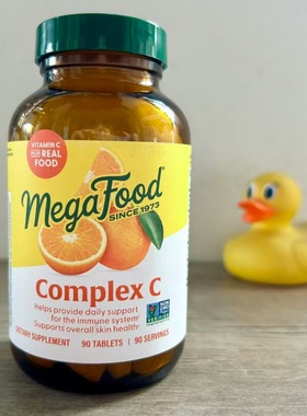 MegaFood Complex C维生素C男女成人vitamin C免疫VC90粒250mg vc