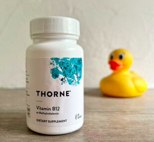 Thorne悦恩Vitamin维生素B12Methylcobalamin甲钴胺1mg60粒/27.11